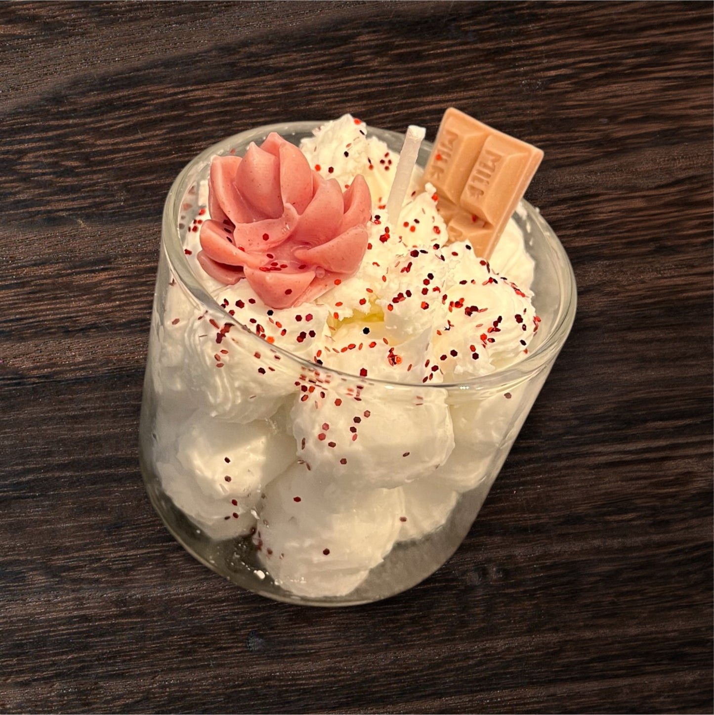 Moyenne Bougie gourmande saveur fraise