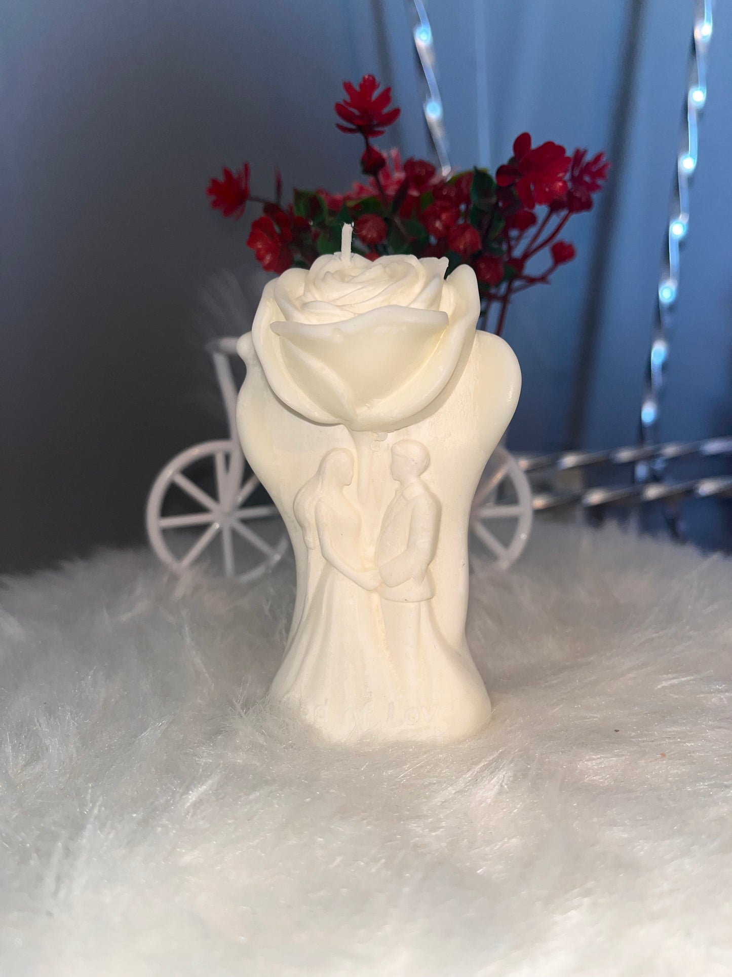 Bougie de marié saveur rose