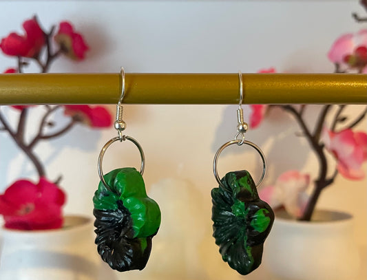 Boucles d’oreilles marbré