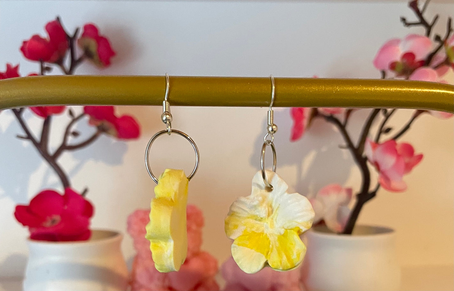 Boucles d’oreilles marbré