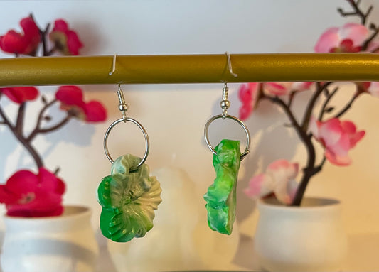Boucles d’oreilles marbré