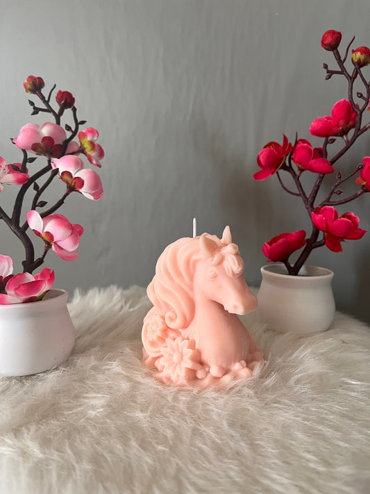 Bougie licorne saveur fleurs de Sakura