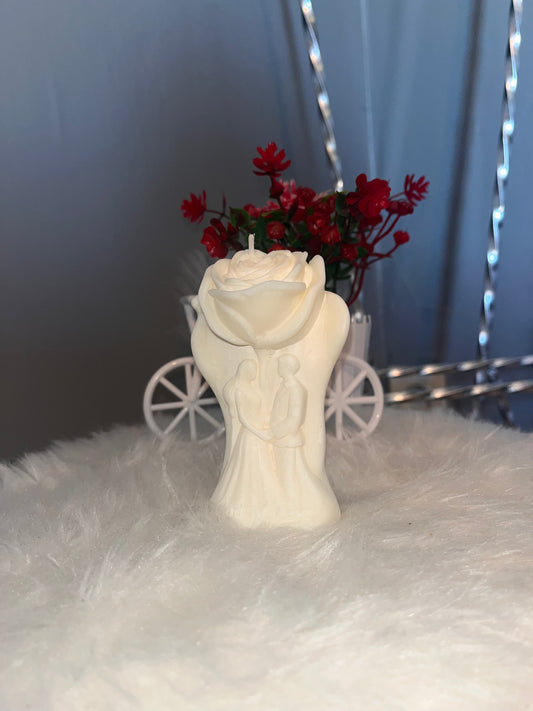 Bougie de marié saveur rose